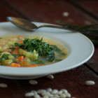 kale and white bean soup