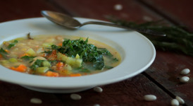 kale and white bean soup
