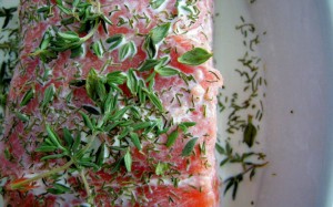 baked salmon with cream baked salmon with cream