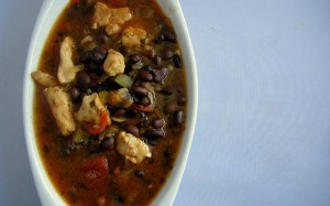 black bean chipotle chicken soup