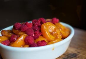 melted apricots