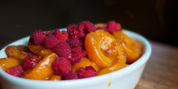 melted apricots