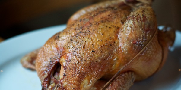 roast chicken with olive oil salt and pepper