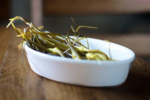 pickled garlic scapes