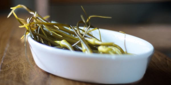 pickled garlic scapes