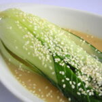 braised bok choy with sesame seeds