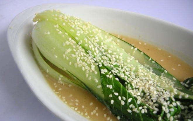 Miso Glazed Bok Choy