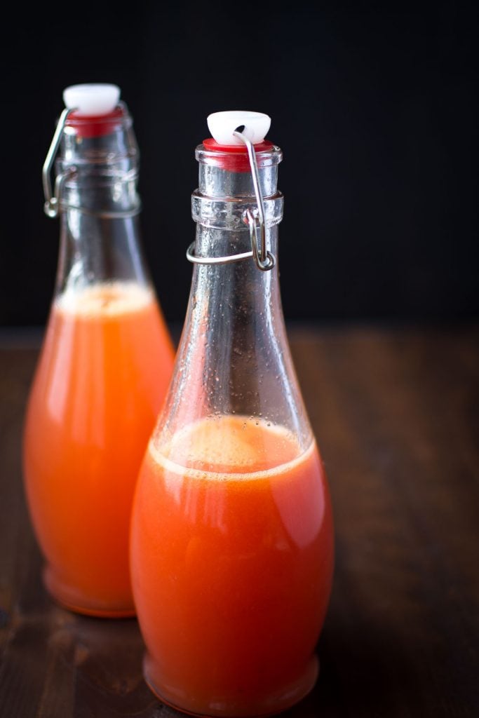 A soda that's good for you? This is a homemade Cranberry Orange Water Kefir Soda. It's loaded with antioxidants and good bacteria. Super easy to make and naturally fermented.