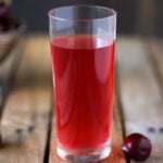 cherry elixer in a cup