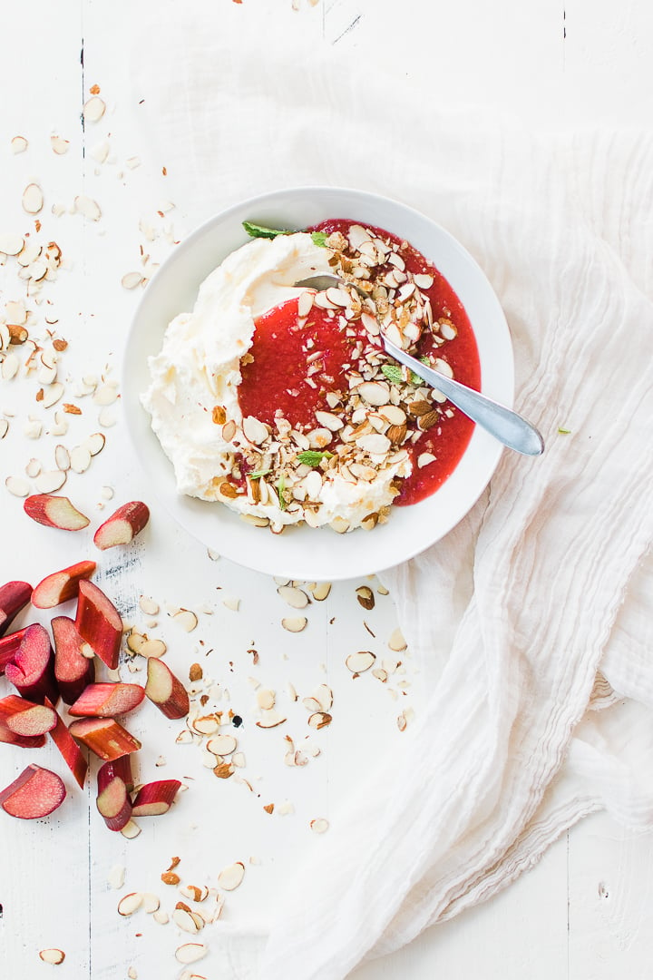 Individual Salad Cups with Rhubarb Vinaigrette • The View from Great Island