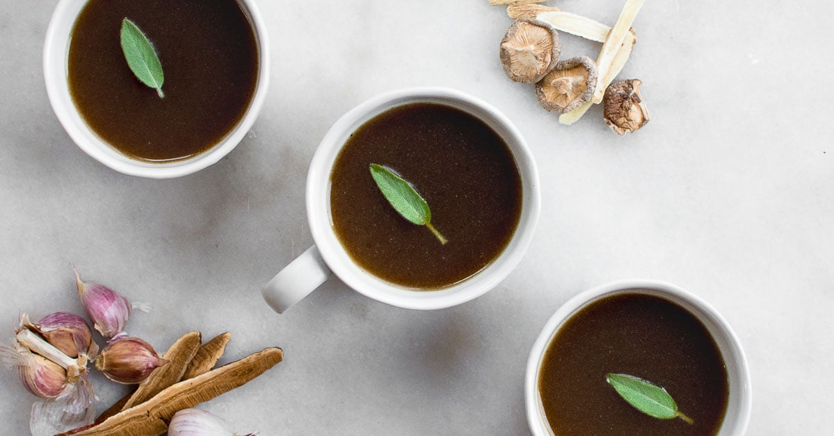 Mushroom Broth Recipe (with Medicinal Mushrooms) Nourished Kitchen