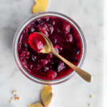 cranberry compote with ginger