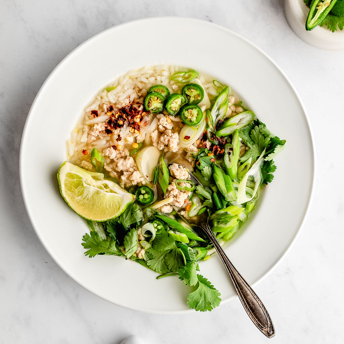 Ginger Lime Chicken Soup with Cilantro Lime Rice