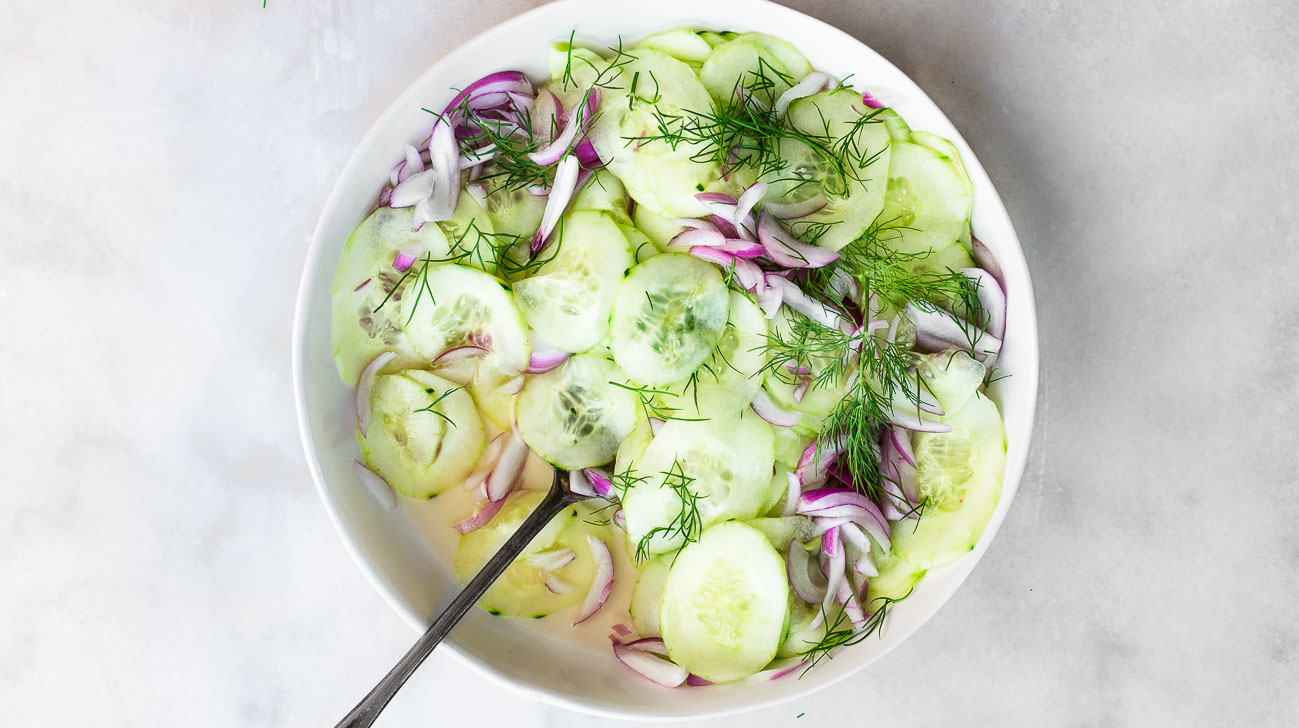 Quick Cucumber-Dill Salad - Traffic Light Cook