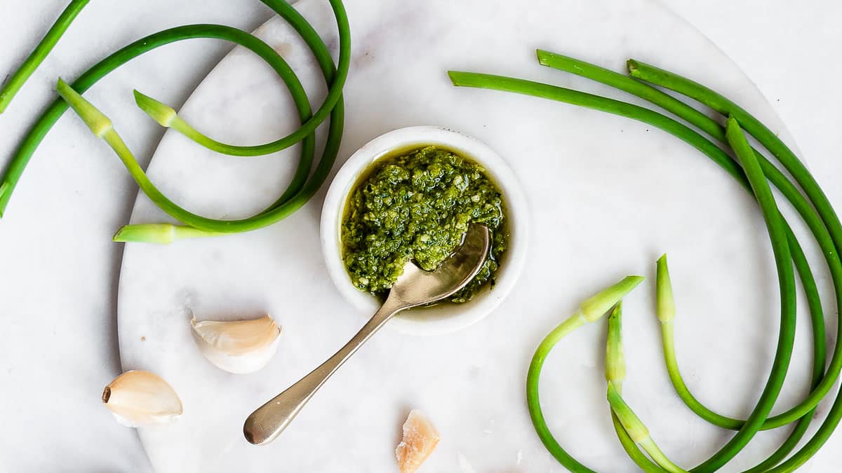 Garlic Scape Pesto Recipe