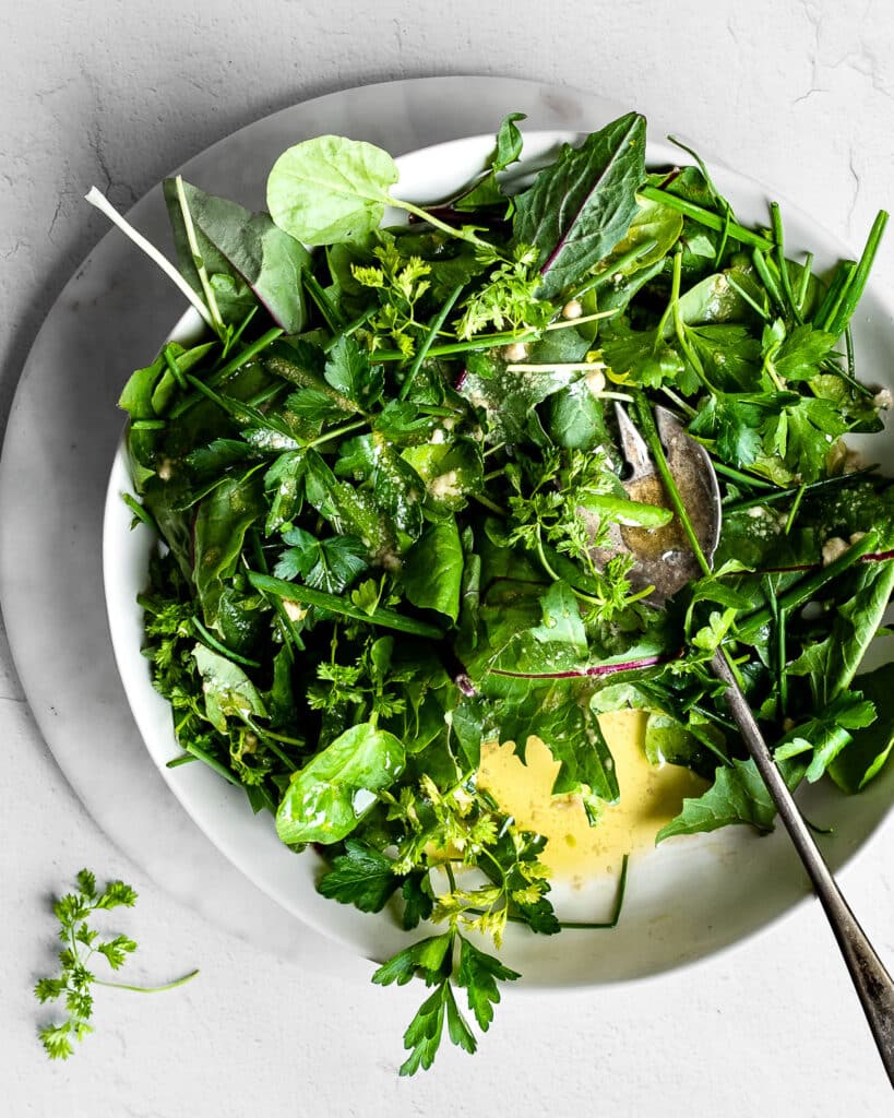 How to Make a Simple Herb Salad