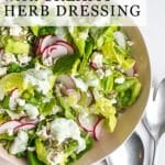 spring salad pinterest pin