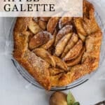 Sourdough apple galette pinterest pin